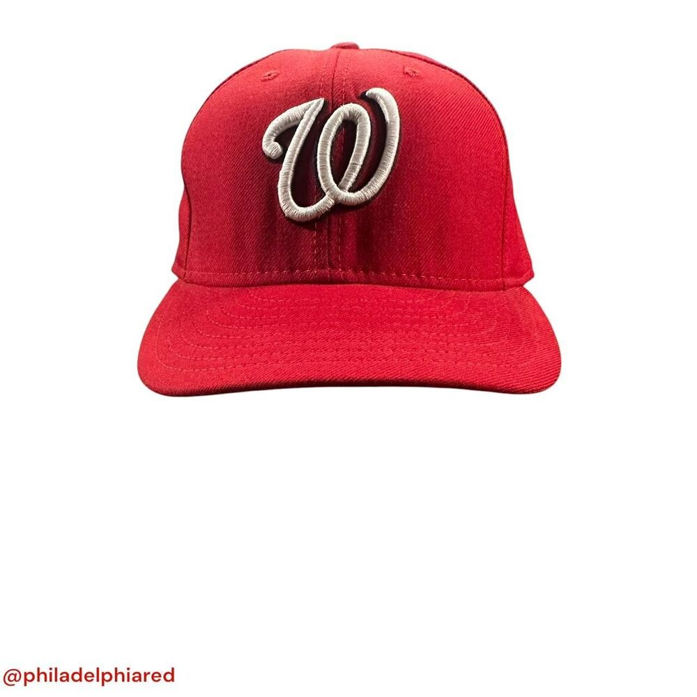 VTG 1990's Washington Nationals 100% Wool grey under grim 7 3/8